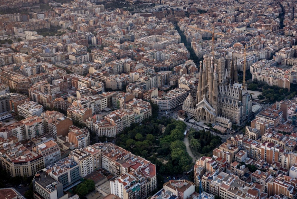 vista aerea de Barcelona